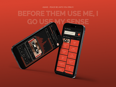 Music App afrobeats cassette cassette player design music music app product design ui ui design ux vintage vintage ui