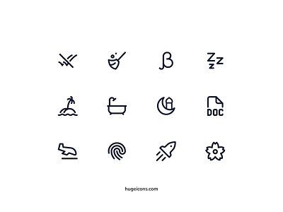 New line icons ai magic beta book clean delivery doc finger access graphic design icon icon design icon pack icon set iconography icons illustration island rocket sun cloud vectro