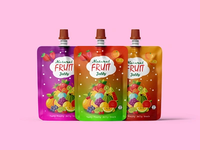 Design Concepts For Fruit Jelly Packaging branding graphic design jelly logo motion graphics pack packaging