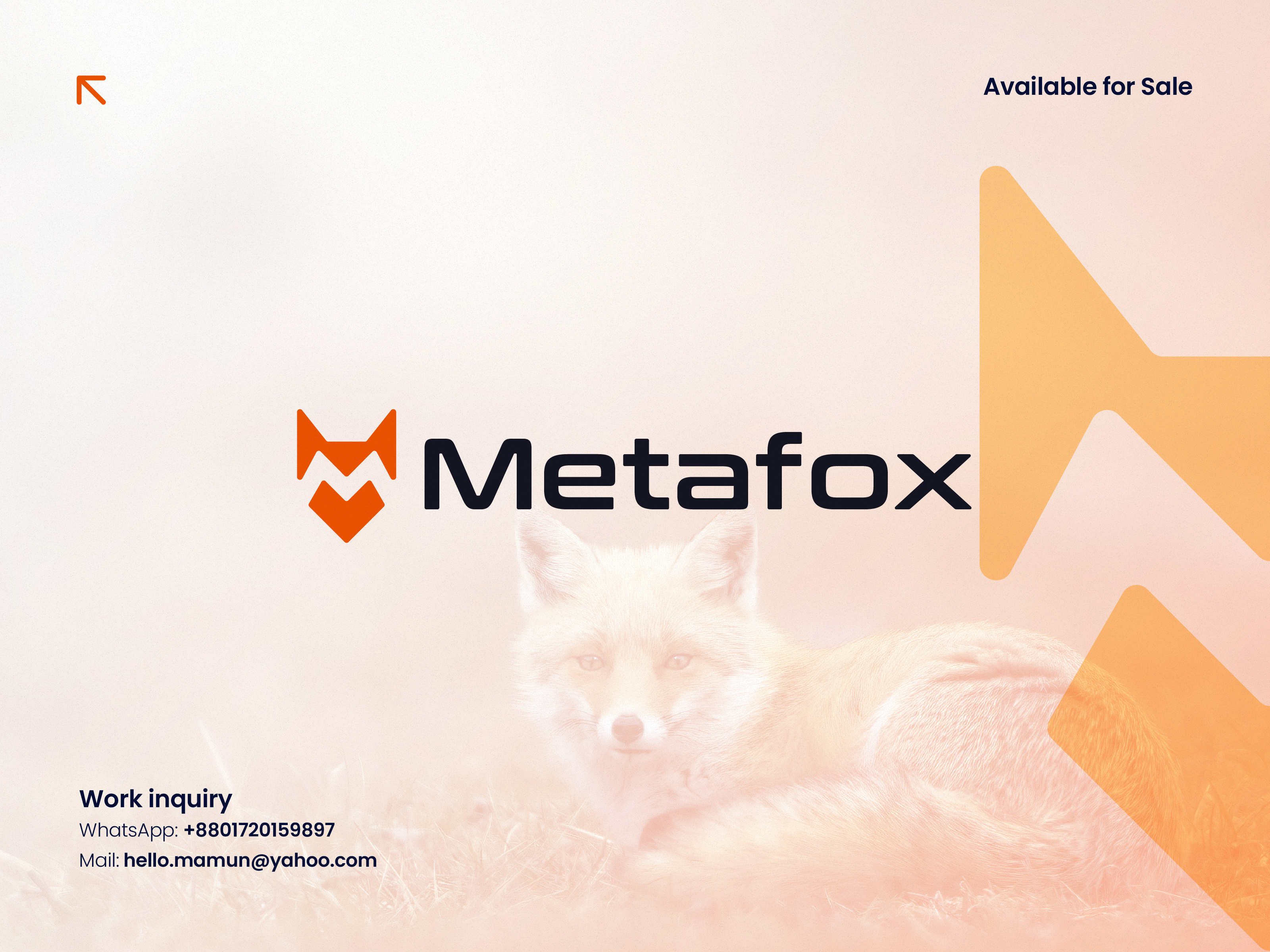 Metafox - Letter M and Fox, NFT, Blockchain, Crypto Wallet Logo by Al Mamun  | Logo & Branding Expert on Dribbble