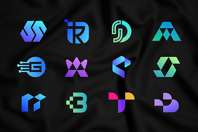 Tech technology logo collection abstract branding business logo crypto fintech gradient identity lettering logo logo collection logo folio monogram saas startup logo tech logo tech logo collection visual identity web3