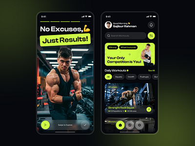 GYM Training Mobile App app design app designer app ui design app ui ux design design figma uiux gym mobile app gym mobile app design gym training app gym training mobile app mobile app mobile app designer ux ui design