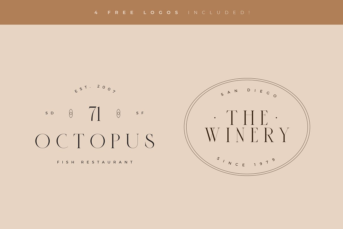 Sauvage Elegant Font + Free Logos by Best Font Shop on Dribbble