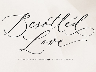 Besotted Wedding Calligraphy Font calligraphy font calligraphy script font christmas font elegant handwritten font logo font luxury font modern font pretty font script font with swash signature font tattoo fonts web font website font wedding calligraphy wedding font wedding logo font wedding script