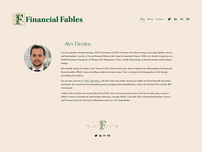 Financial Fables Website - Branding in Action blog brand design brand style branding colorful design finance financial fintech graphic design identity system illustration logo logo design logomark style guide vector visual identity website