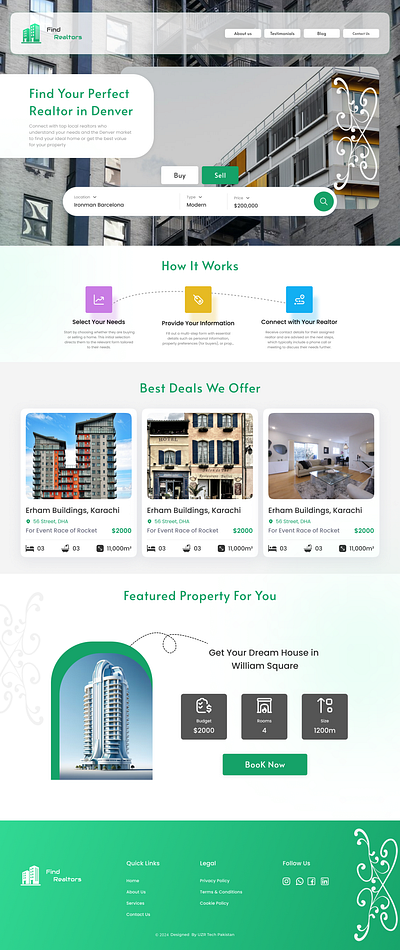 Real Estate Web UI/UX Design modernwebdesign propertysearch realestatedashboard realestateplatform realestatetech realestateux realestatewebsite