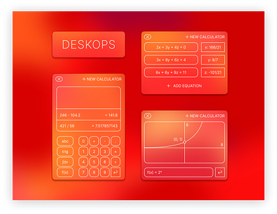 DESKOPS dailyui desktop graphic interface ui web