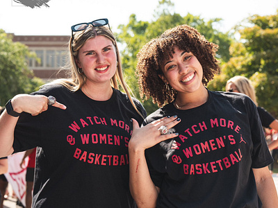 Oklahoma Watch More Women's Basketball Shirt design illustration