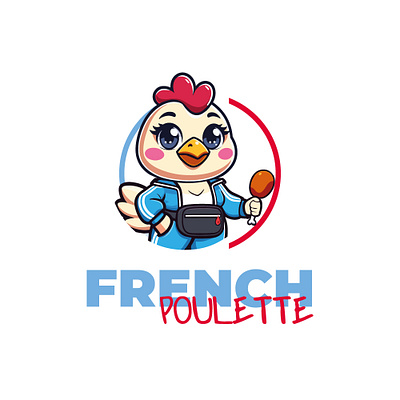 Logo French Poulette branding design graphic design illustration illustrator logo vector