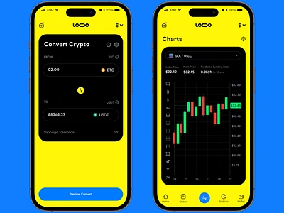 Sleek Crypto Trading Experience. 📱💰 crypto dashboard hire trading ui web3