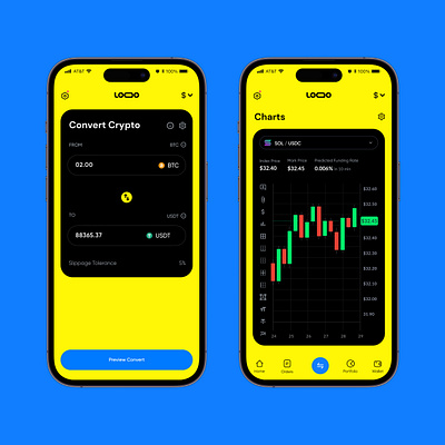 Sleek Crypto Trading Experience. 📱💰 crypto dashboard hire trading ui web3