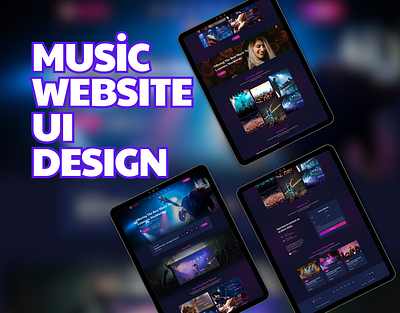 Music Listening Website UI Design customplaylists darkmode dashboard figma figmadesign minimaldesign music musicapp musiclisteningplatform musiclovers musicplayer responsivedesign responsiveui ui userexperience userinterface webappdesign webdesign website