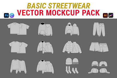 Free Streetwear Vector Mockups Pack free download