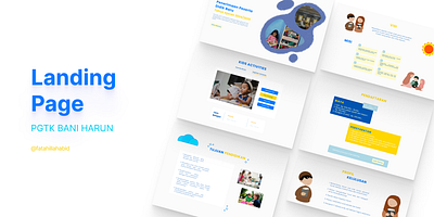 Landing Page for Kindergarten education hero landing page school ui ux website