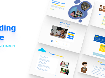 Landing Page for Kindergarten education hero landing page school ui ux website