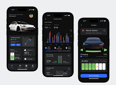 Electric Car Booking App ✨ booking car mobile app design electric car booking app graphic design mobile app product design ui ux