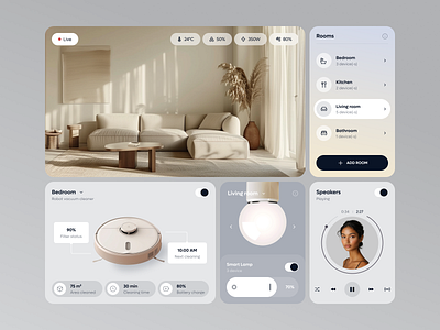 UI/UX for a IoT Product ✦ Cace design interface product service startup ui ux web website