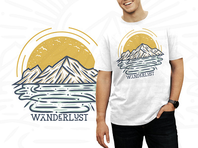 Wanderlust adventure beach vector art t shirt design adventure begins