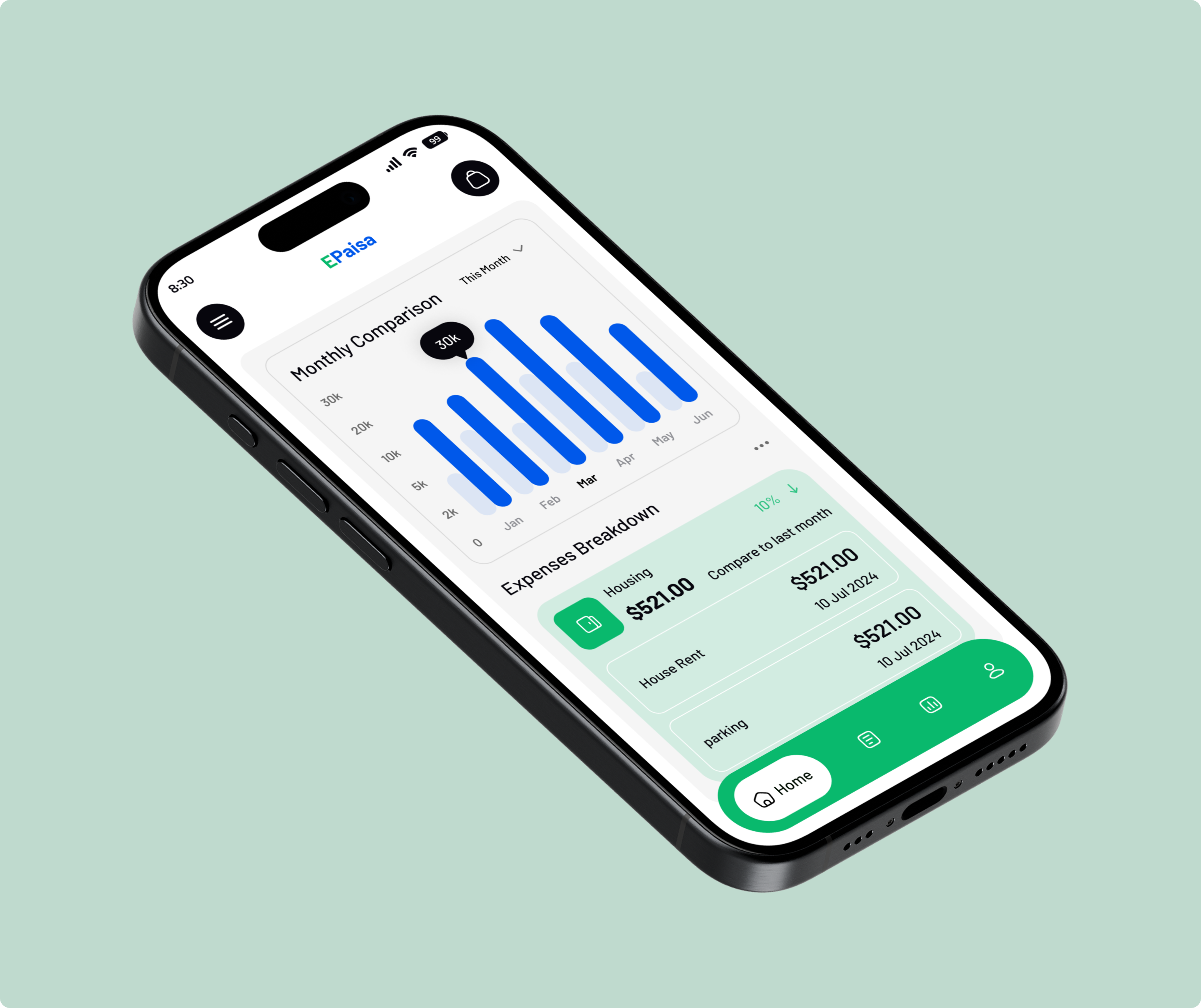 Example of Mobile App UI/UX Design (Per Page)
