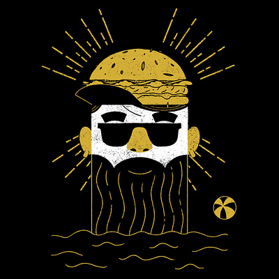 all we need is meat! artwork black branding design gold heat illustration illustrazione maglietta mangiafuoco meat merchandise pinocchio sandwich tshirt visual