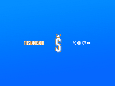 TheShaikhSabih Streamer Brand Identity animation branding facebook graphic design kick logo motion graphics streamer trovo twitch youtube