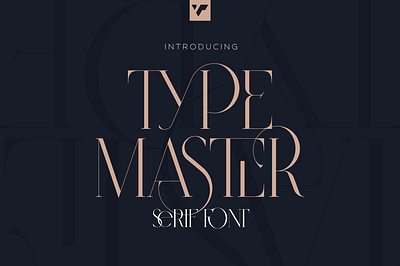 Type Master - serif font. Free font alternate glyphs creative delicate download elegant free free demo free font freebie ligature logo logo font modern multilingual serif stylish typography vintage