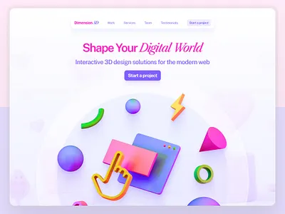 A colourful web design exploration ui web design