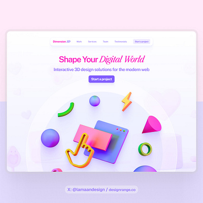 A colourful web design exploration ui web design