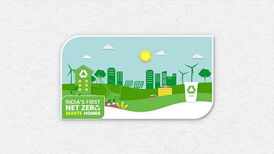 India’s first net-zero waste homes with Mahindra Iris animation branding construction graphic design motion graphics socialmedia