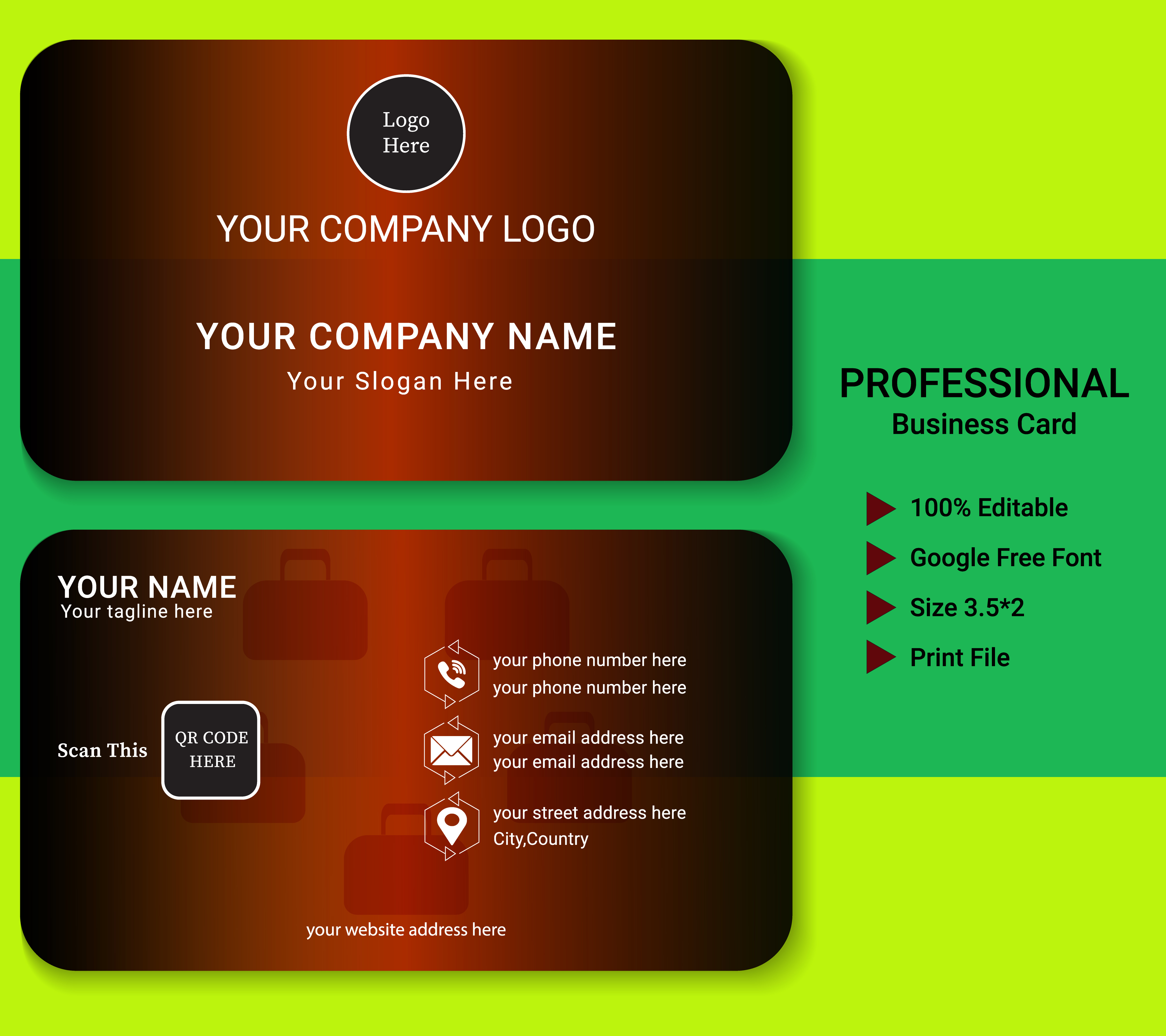 Professional business card design. Download link below ↓↓↓ branding business card graphic design id card illustration information logo motion graphics vector