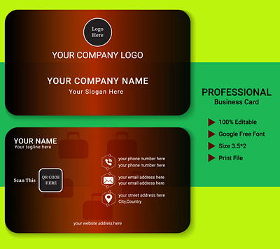 Professional business card design. Download link below ↓↓↓ branding business card graphic design id card illustration information logo motion graphics vector