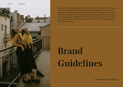 How to make a branding guideline design ai brandguidelines branding brown dribble graphic design ui uidesign uxdesign