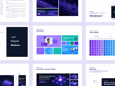 Checkmarx- Brand Book animated grid brand book brand color brand guideline branding cyber design design system figma home page icons set more studiomore studionmore template visual design web design