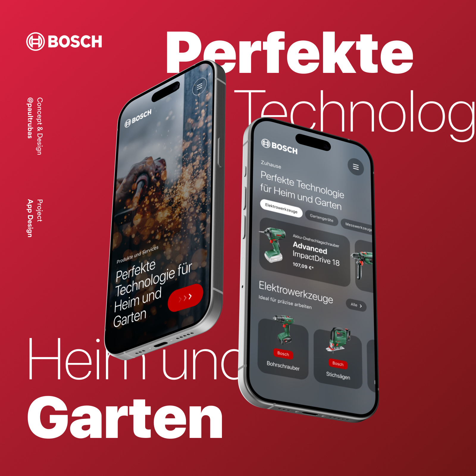 // 🛠️ BOSCH ⚒️ // (Mockup) app app design bosch branding concept design digital interface mobile ui ux