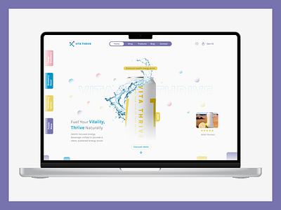 Vita Thrive Landing page design figma layout ui web webdesign