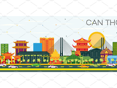 Can Tho Vietnam City Skyline by Igor Sorokin on Dribbble