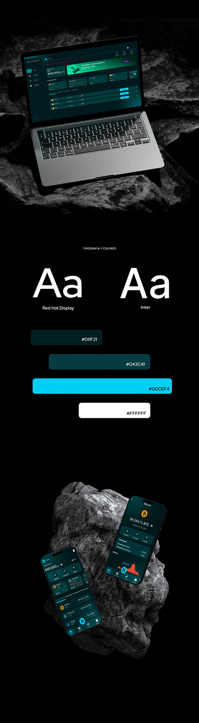 Crypto app graphic design ui ux