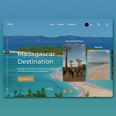 Madagascar Web Design app appdesign branding design illustration landing page logo madagascar ui uidesign ux uxdesign web web design website website design