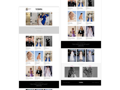 Wedding Magazine Homepage Layout blueu clean css elegant homepage design html magazine design magazine layout modern pure css simple ui ux wedding wedding design wedding dress wedding layout wedding mag wedding magazine