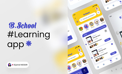 UI Design -Learning App branding designinspiration graphic design learningapp logo motion graphics ui