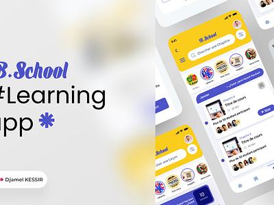 UI Design -Learning App branding designinspiration graphic design learningapp logo motion graphics ui