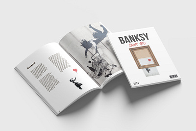 Журнал бэнкси banksy graphic design jornal layout