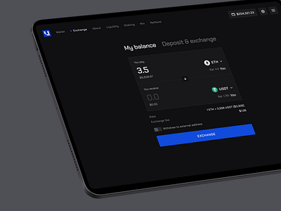 Ultima Dashboard blockchain crypto dark mode dark mode dashboard design desktop exchange illustration landing swap swap dashboard uidesign web