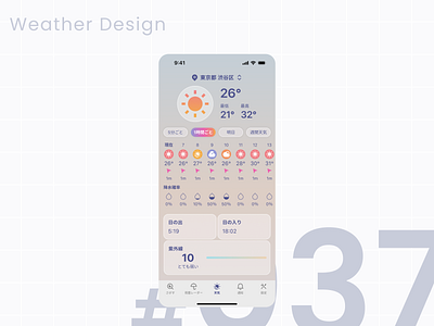 DailyUI #037 Weather Design daily ui dailyui design graphic design icon ui