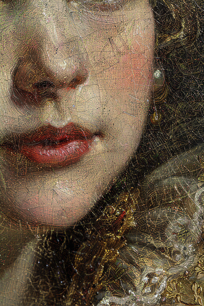 Red lips or no red lips—what's your pick? baroque classic commercial concept design detail digital art fashion female lipstick modern print red lips renaissance upscaling woman