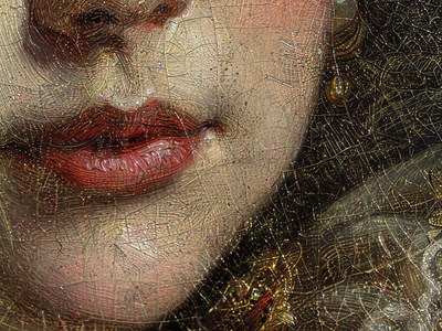 Red lips or no red lips—what's your pick? baroque classic commercial concept design detail digital art fashion female lipstick modern print red lips renaissance upscaling woman