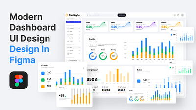 Modern Dashboard UI Design branding graphic design logo ui