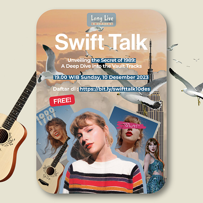 Swift Talk - Poster Event About Taylor Swift agency branding design designer graphic design poster