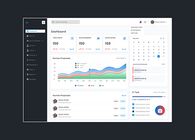 Healthcare Dashboard UI for Efficient Workforce Management app branding dashboard design design system graphic design healthcare managment mobile app product design ui ux visual web design website