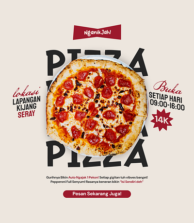 DELICIOUS PIZZA PROMOTION DESIGN branding designposter designpromotion fb foodandbeverage fooddesign graphic design pizza posterdesign